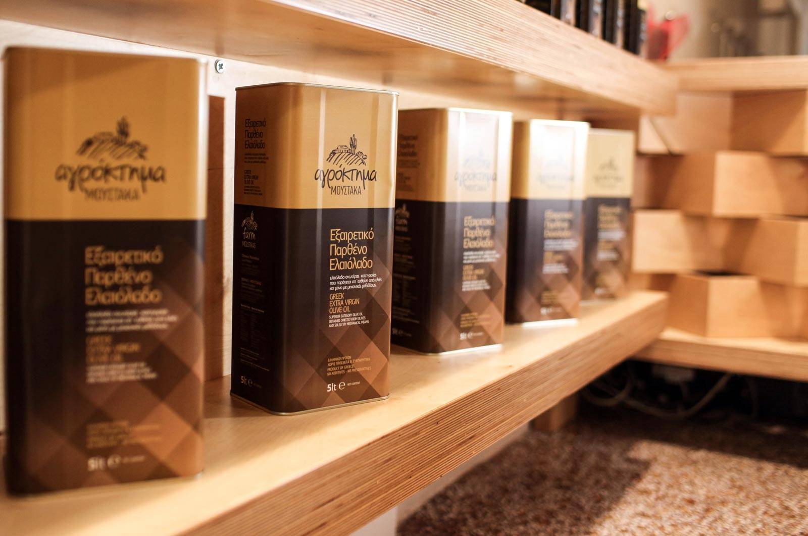Ελαιόλαδο Αγρόκτημα Μουστάκα σε φιάλη 1 λίτρου